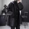 Men's Hooded Quilted Wool Coat - Light Mature Style, Medium-Long, Autumn/Winter