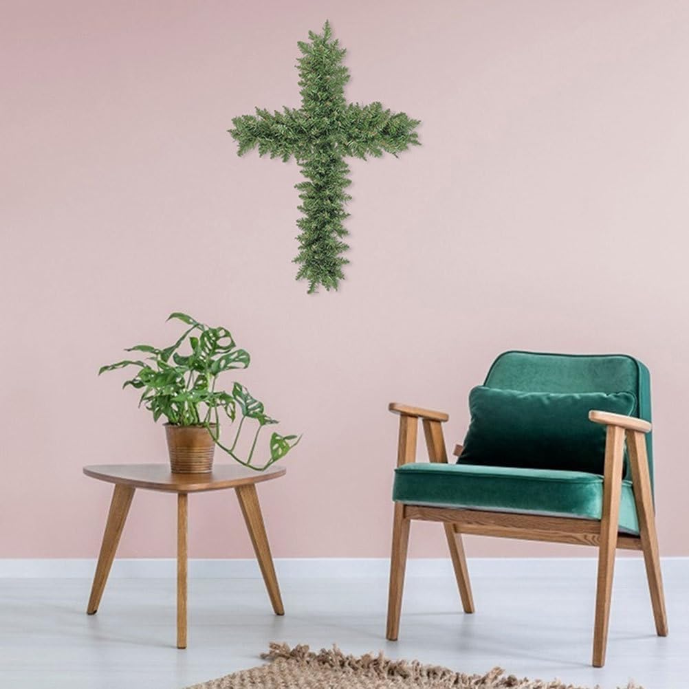 PRETYZOOM Garland Flower 16 inch Wire Set of 4Easter Cross Wreath Floral Wreath Wall Hanging Wreath Making Tool Wedding Wreath Rings Garland Frame