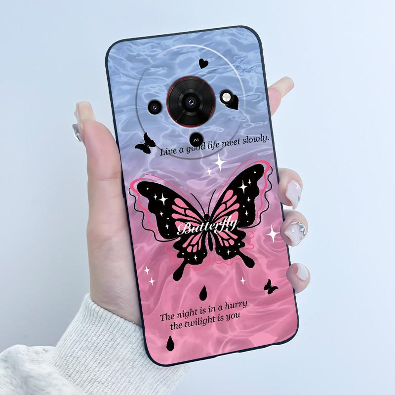 Cute Cartoon Case For ZTE Blade A76 5G Z2469N Capa Funda Printing Shell Protective Cover Soft Silicone Black Casing Coque