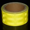 5cm*5m Fluoreszierend Gelb PET Reflektierender Wasserdichter Aufkleber Warnreflektoren Streifen Diamantqualität Klebeband Für LKW Trail