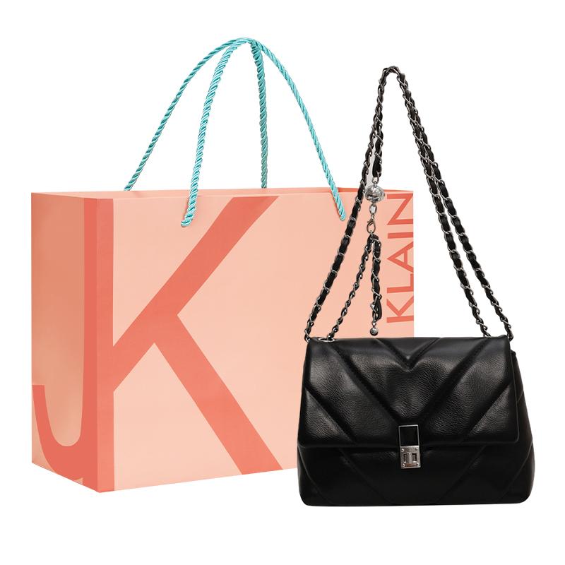 New JANE KLAIN PU Shoulder Bag Regular Women's White/Black JK-BA1606