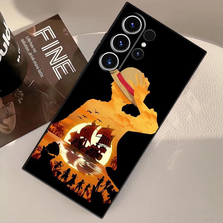 Luffy Zoro Cartoon Case for Samsung Galaxy S21 S22 S9 S20 S24 Plus S23 FE S25 Ultra Funda Phone Cover