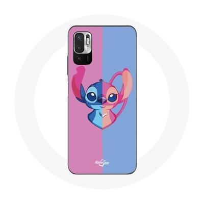 Case - Xiaomi - Redmi Note 10 5G - Soft - Stitch and Angel - Blue and Pink