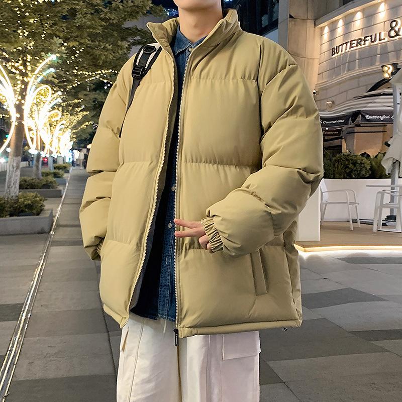 Gradual change of cotton-padded clothes Men's winter new trendy brand Jinjiang cotton-padded clothes Thickened and velvet cotton-padded