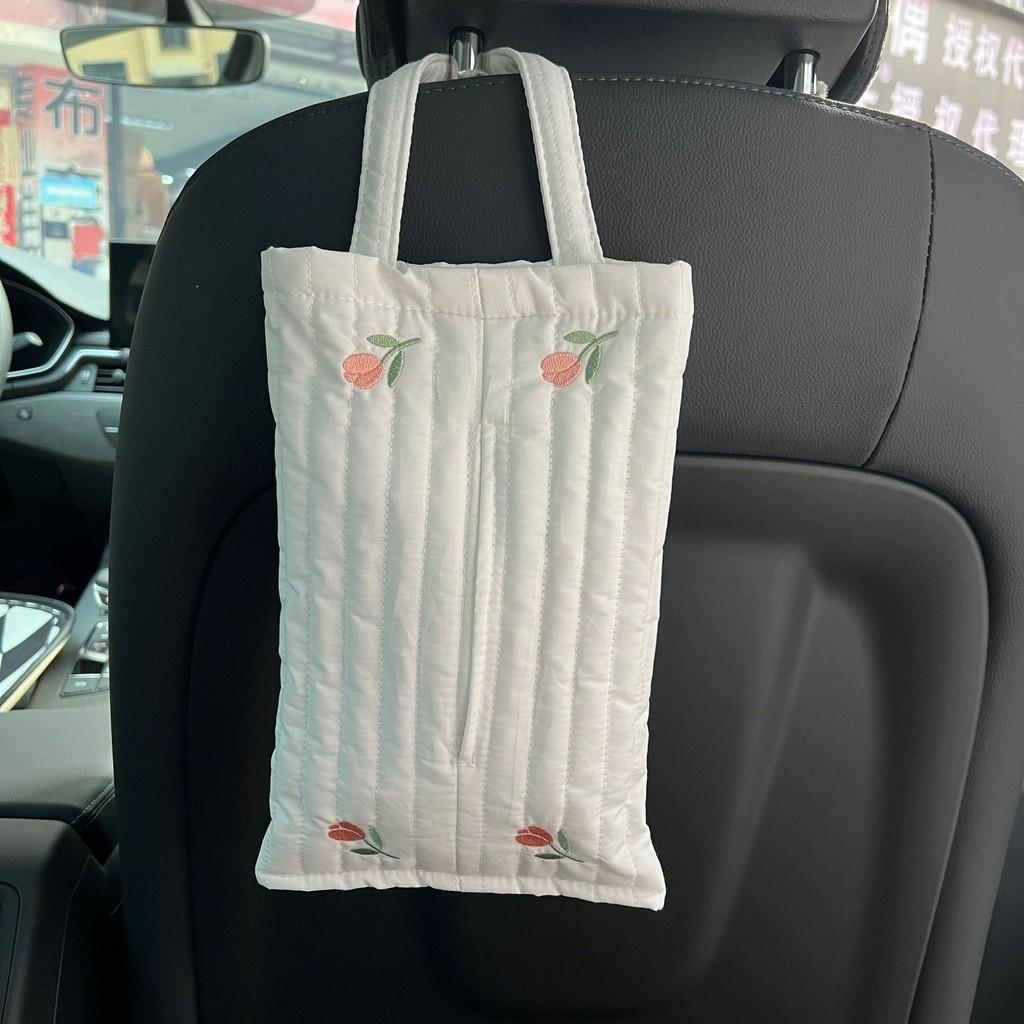 

Подвесной держатель для бумажных полотенец на спинку сиденья автомобиля, полосатый, с вышивкой в виде медведя, цветочный StyleD