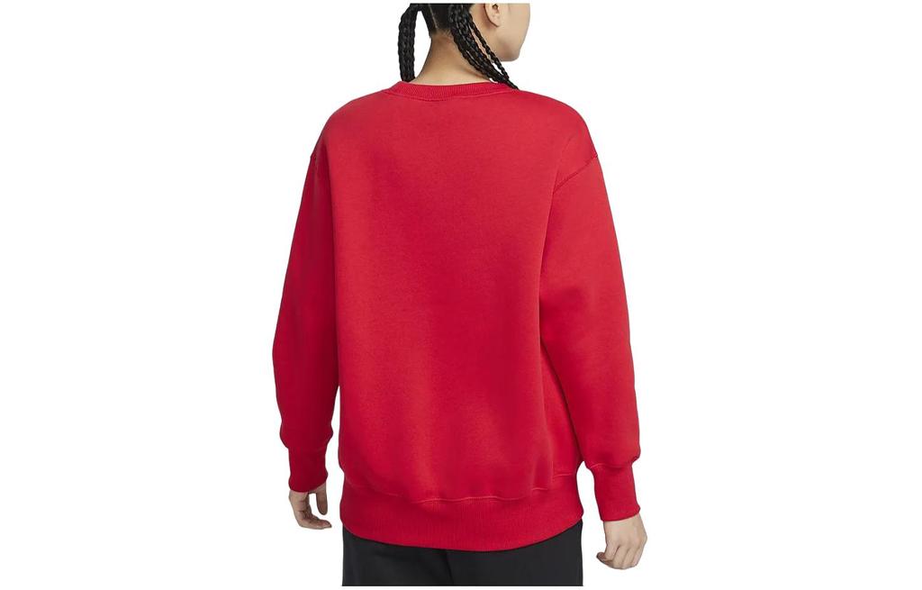 Nike Sportswear Phoenix Fleece Solid Color Crew Neck Fleece Lined Casual Long Sleeved Shirt Sweatshirt Women's DQ5734-657