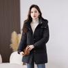 Long Warm Cotton Coat for Women Winter Fashion Casual Jacket
