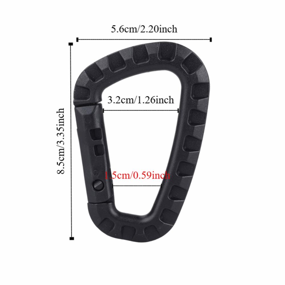 16 Sztuk Wytrzymałe Klamry Kształtu D Mini Kółka D Wytrzymały Karabińczyk Outdoor