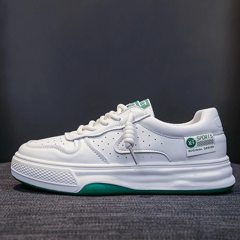 Korean Shoes Clogs Platform Round Toe All-Match Female Footwear Casual Sneaker 2024 New Creepers Summer Dress Small Rome PU Rubb