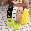 3Pcs/Set Simulation Storage Box 1:12 Miniature Scale Three-Piece Stacking Design Smooth Edges Safe Play Storage Organizer Dollhouse Accessory