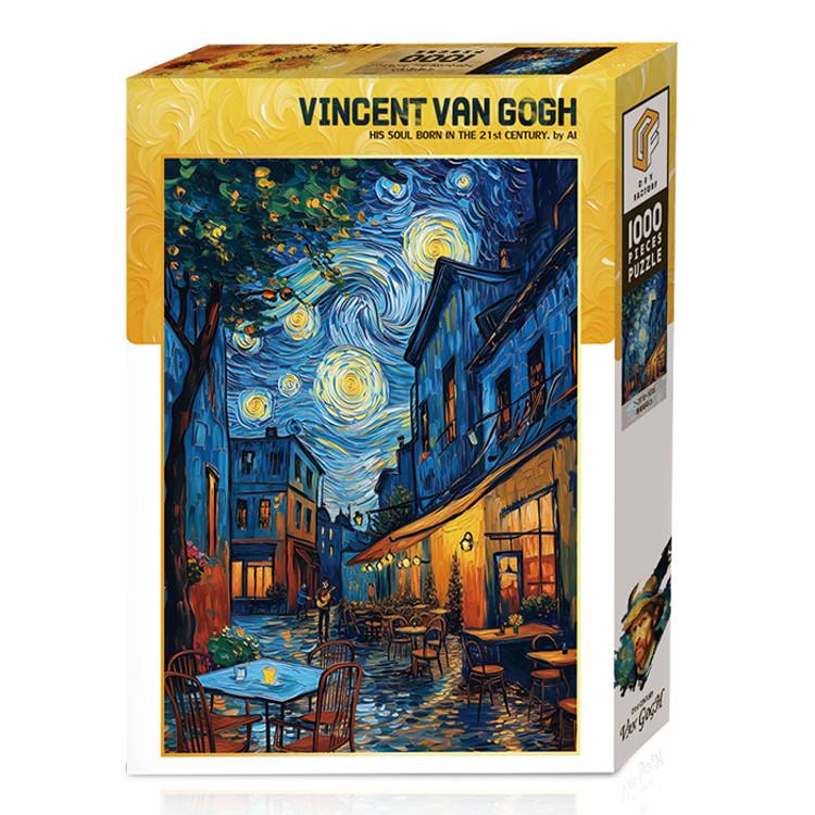 Van Gogh Caféterrasse Puzzle Berühmte Landschaft 1000 Teile, beliebtes koreanisches Puzzle