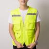 Multi Taschen Mesh Nähte Reißverschluss Knopfleiste Weste Mantel Outdoor Fotograf Angeln Reflektierende Weste Jacke