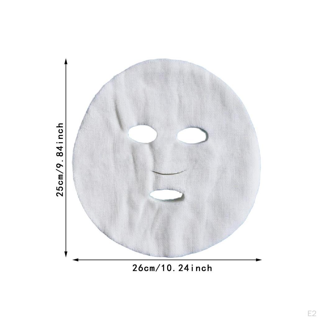 100 Pieces Gauze Face Mask Pads Paper Sheet Soft Breathable with Mesh Cotton Facial