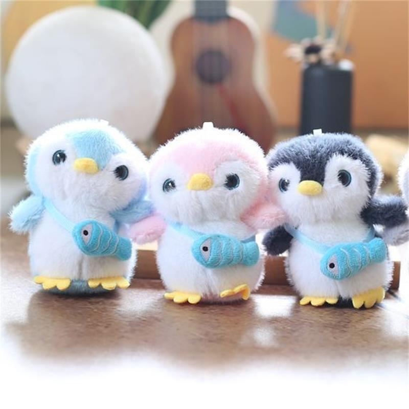 Cartoon Niedlicher Pinguin Weiche Plüschtiere Kuscheltiere Schlüsselanhänger Anhänger Tasche Hängende Ornamente Paar Rucksack Zubehör Kinder Geschenke