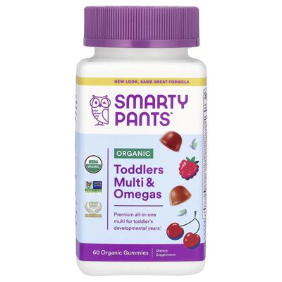 Organic Baby Multi & Omega Gummies, Cherry and Mixed Berry, 60 Organic Gummies