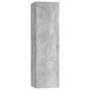 7 Piece TV Cabinet Set Concrete Grey Particleboard