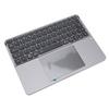  Keyboard with Touchpad Multifunctional Quiet Typing Rechargeable Foldable 64 Key Keyboard for Laptop Tablet