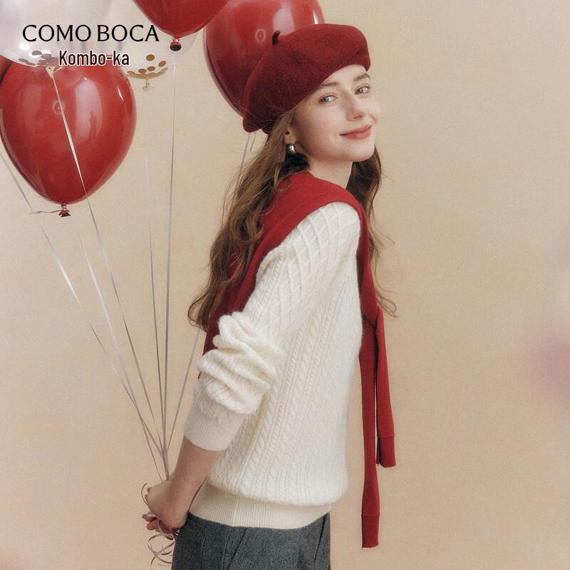 Женский кашемировый свитер Kommon Boca с косами XL