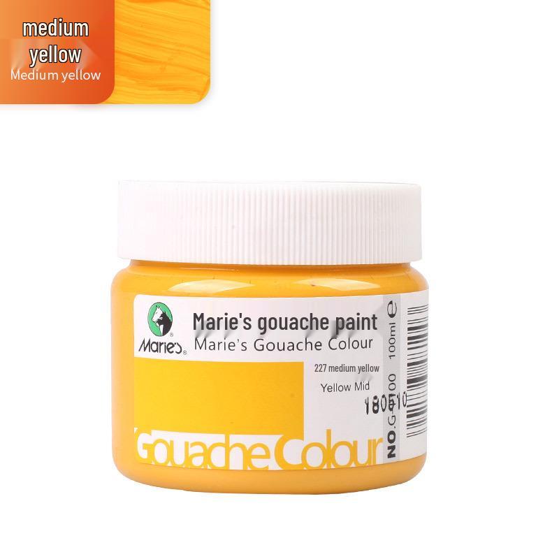 Mali Afwasbare Gouache Verf 100ml - Handgeschilderde Kleuren voor Kinderen en Studenten