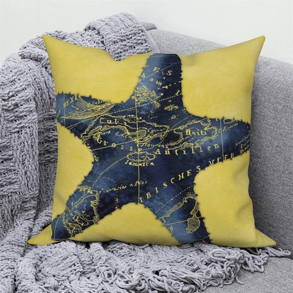 Ocean Sea Animal Blue Pillowcase Sofa Cushion Cover Decoration Bedroom  Throw