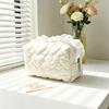 Ins Fresh Red Cherry Quilted Cosmetic Bag Fashion Small Large Toiletry Makeup Storage Bag Cute Lipstick Sanitary Napkin Case