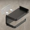 Multi-functional  Bathroom Wall-mounted Storage Box Toilet Paper Holder, Tissue Box Shelf, Phone Stand