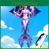 Mermaid Kite With Polyester Fabric And Glassfiber Frame For Outdoor Flying And Gift For Kids