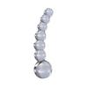 Anal Dildo - FeTIDE - N66 ICICLES - Clear Glass - Curved - Various Size Spheres