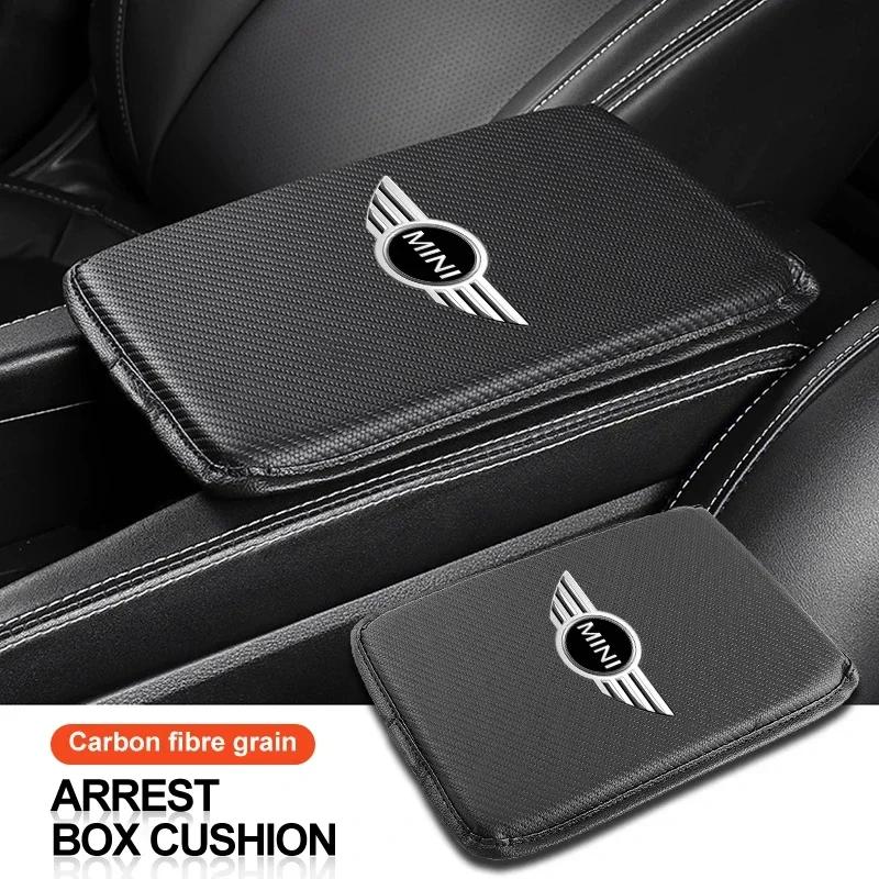 2025 Per BMW MINI Tappetini per Vano Bracciolo Auto Coperture Console Centrale in Pelle Accessori Interni Per MINI Cooper Fridge One F56 R56 R57