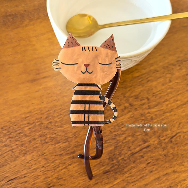 2024 Korean High-End Shark Clip Hair Accessory, Twist Clip for Straight Hair, Back-of-Head Hairpin.