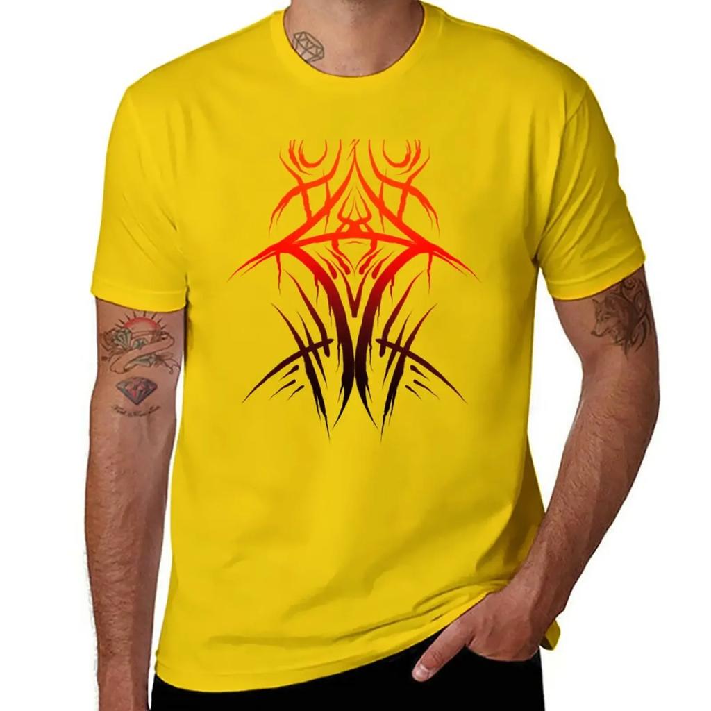 Red Gothic Neo-Tribal Art | Neo-Tribal Gothic Design | Red Tribal T-Shirt Sublime Mens Clothing