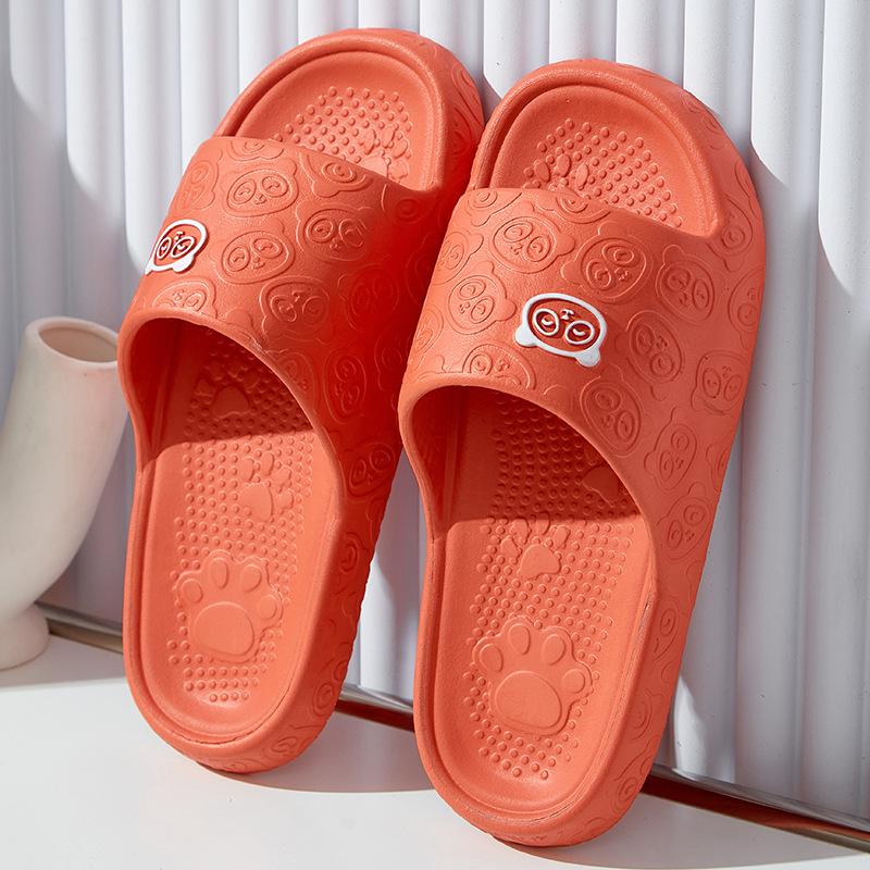 Slippers Female Summer Cartoon Hotel Indoor Couple Home Bath Non-slip Thick Bottom Household Sandals Male