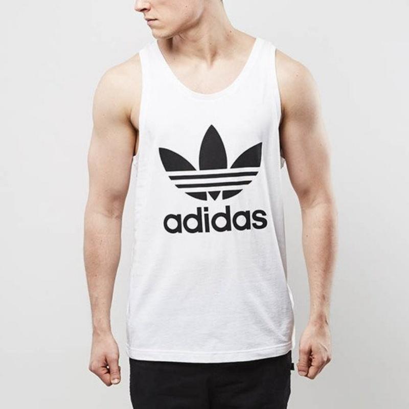 adidas Originals Simple Round Neck Sleeveless Vest Men Tops BK7098