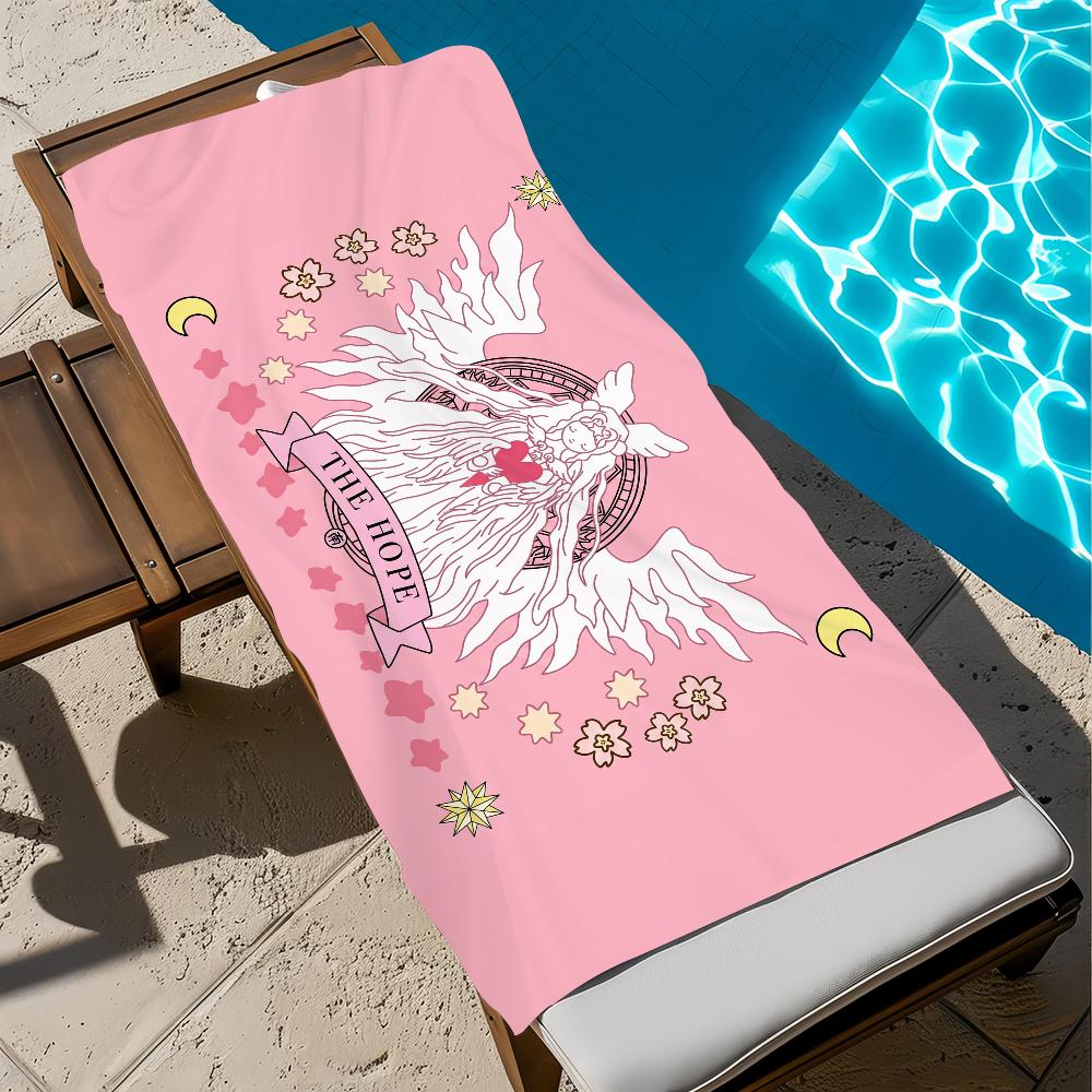 C-cardcaptor cute anime Towel Beach S-sakura Quick Dry Soft Pool Towels Gift for Travel Gym Shower Camping sports
