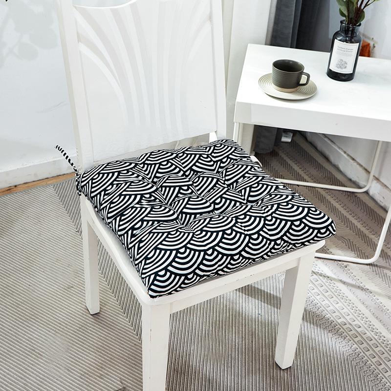 Thickened Printed Chair Seat Pad for Office, Student, or Dining Chairs