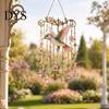 Romantic Patio Decoration Outdoor Bird Wind Chimes, Decorative Hanging Pendants, Acrylic Chime Window Hangings for Garden Porch Decorations