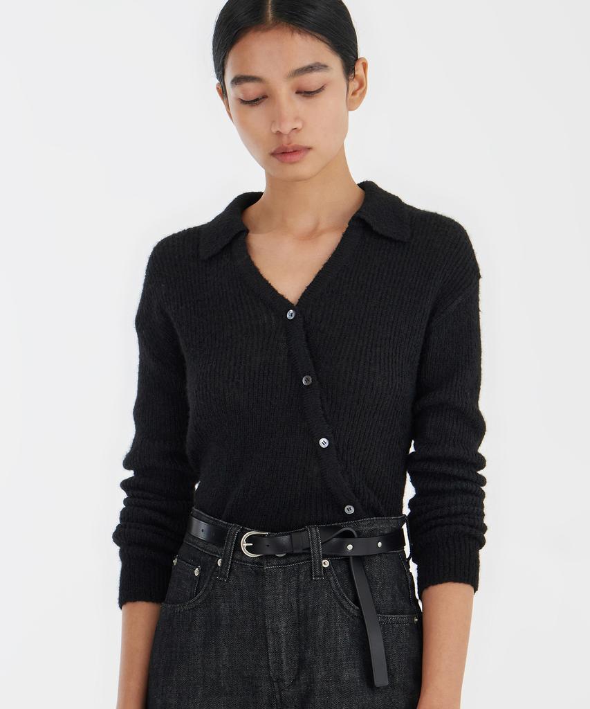 YOUTH Asymmetric Knit Shirt - Black