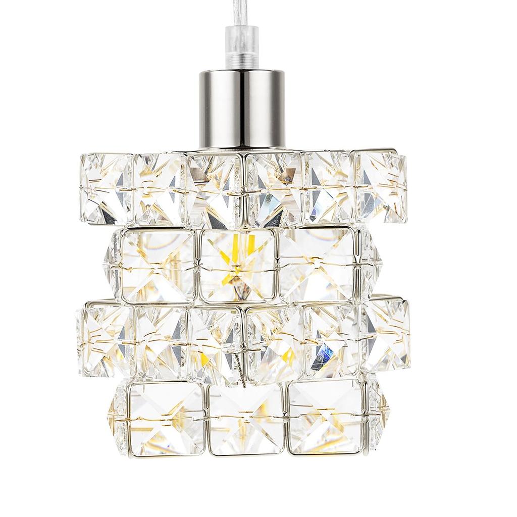 Cerdeco Hanglamp Een luxueus ontwerp met kristal Eenvoudig een vleugje PSE toe te voegen Ophanging binnenplafond plafond PD011 Licht verblindend, aurora-achtig
