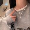 2026 Bow Pearl Necklace Women's Versatile Premium Clavicle Chain Neck Chain Accessories