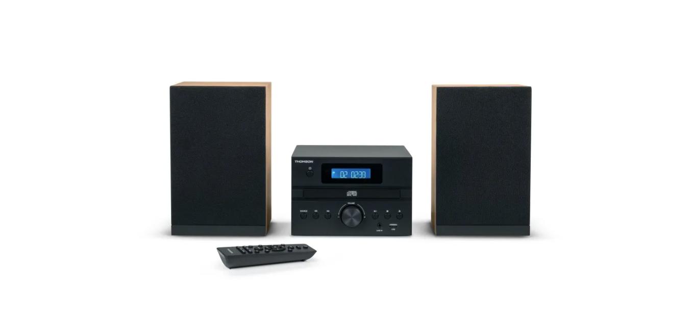

Thomson MIC123BT - micro hi-fi system with Bluetooth, CD, USB, FM, Thomson чорний