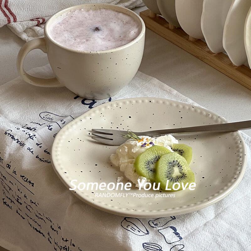 Ins Style Matte Retro Ceramic Plate