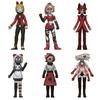 4-inch Hell's Inn Clown Doll Model Toy Set Of 6 Plastic/resin Material