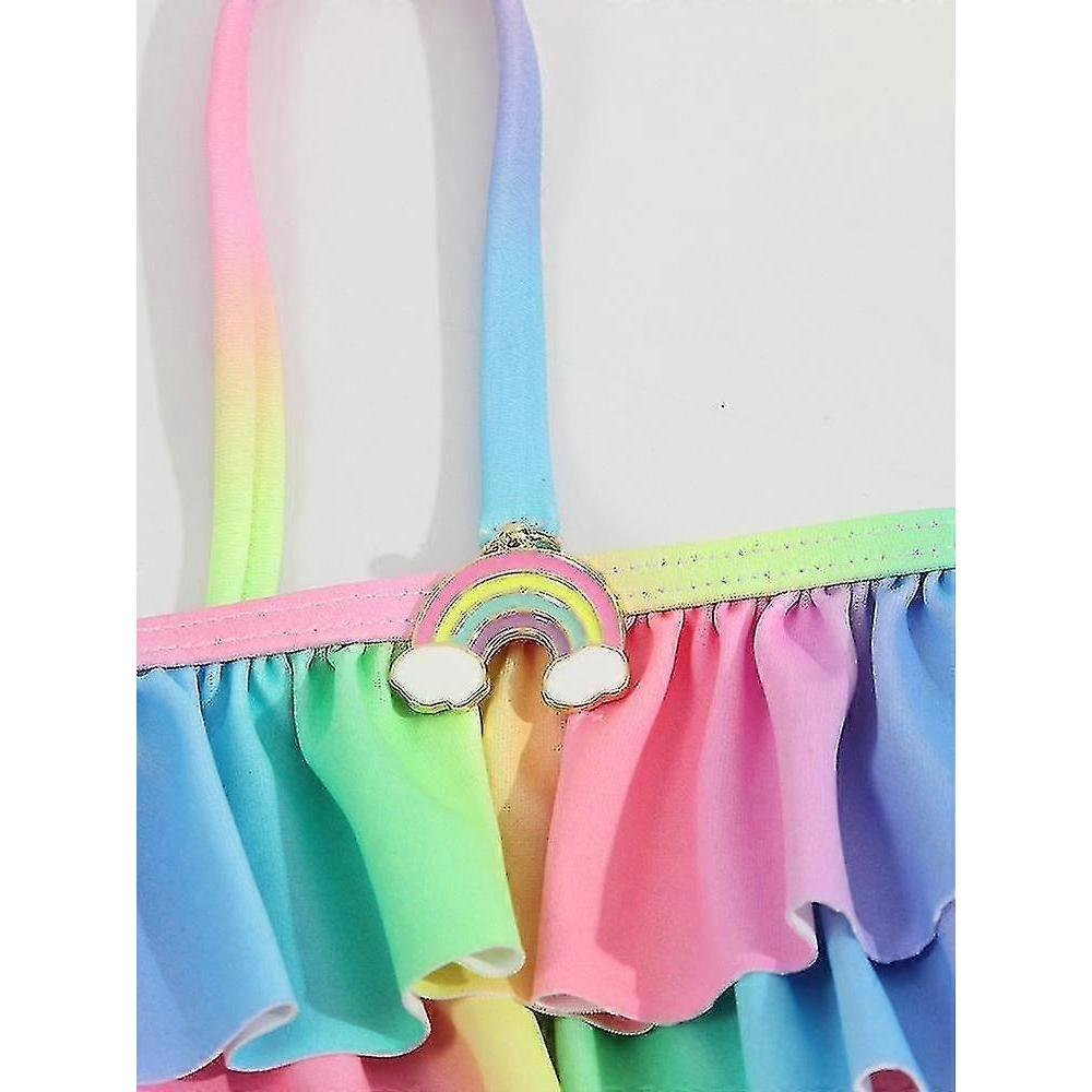 Swimsuit European Splits In Spring And Summer Gradient Children's Swimwear
