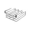Kitchen Stainless Steel Wall Hanging Rack Under Cabinet Paper Towel Holder Pot Lid Storage with Hooks Space Saving Organizer