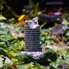 Damaged Building Model Figure Aquarium Ornament Resin Decoration With Detailed Design For Unique FishTank Landscapes