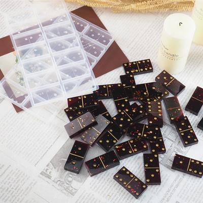 Domino Shape Resin Molds Dominoes PaiGow Epoxy Brick Silicone Tools DIY Supplies Jewelry Making(Molds Only)