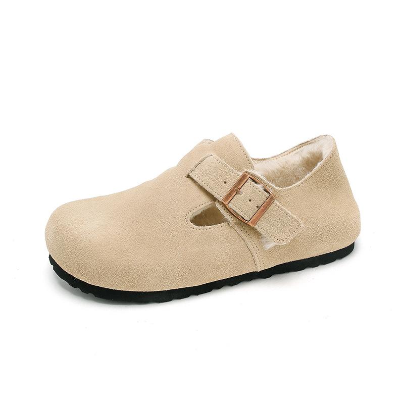 Genuine Leather All-Inclusive Inner Heightening Cowhide Casual Single Shoes, Autumn Cork Sole Boom, Sanxi Men'S And Women'S Boken Shoes