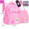 New PU Leather School Bag Korean Fashion Girls Backpack Cute Cat Orthopedic Waterproof Backpack
