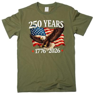 250 Jahre US-Unabhängigkeitstag T-Shirt 4. Juli 1776-2026 Patriotisches T-Shirt