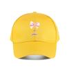 Eiffel Tower Pink Bow Embroidered Cotton Baseball Cap Baseball Cap Fashion Unisex Sunhat Womens Outdoor Sports Snapback Cap